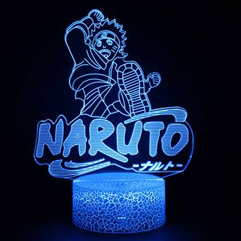 Lâmpada 3D HSMY | Infantil | Multicolorido com Controlo Remoto | Naruto | 1671 - 1