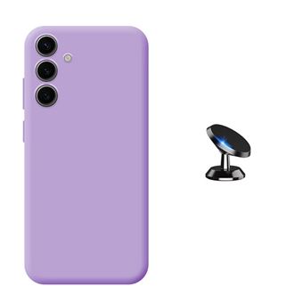 Kit Suporte Magnético + Capa Silicone Líquido Phonecare para Samsung Galaxy A36 | Roxo - 1