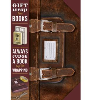 Papel de embrulho para Livros Mala de couro ""Leather Satchel"" - Gift Wrap - 1