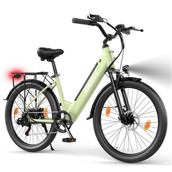 Bicicleta Elétrica ESKUTE C100 PLUS | 250W | 36V 13Ah | Pneus 26" | Travões a Disco Mecânicos | Verde - 1