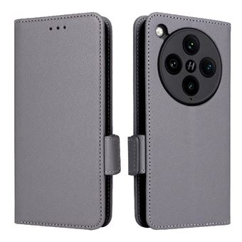 Capa FOXDOCK para OPPO Find X8 Pro 5G | Prova de Choque | Magnética| TPU | Suporte para Cartão | Cinza - 1