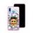 Capa Hapdey para Samsung Galaxy A40 2019 Design Gatinho em Muro Partido em Silicone Flexível e TPU Cor-de-Rosa_2