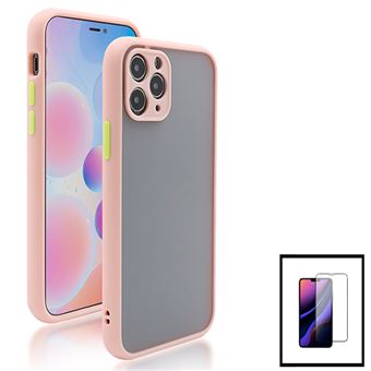 Kit Capa Traseira Proteção Camara + Película Película de Vidro Temperado GorilasGlass G4M para iPhone 13 Pro Max - Rosa - 1