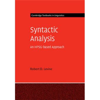 Syntactic Analysis An Hpsgbased Approach Cambridge Textbooks In Linguistics - 1
