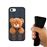 Capa Hapdey para iPhone 7 - 8 Design Urso de Peluche em Silicone Flexível e TPU Preto_3
