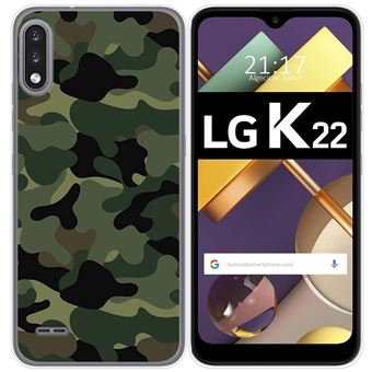Capa Tumundosmartphone de Gel TPU para LG K22 design Desenhos de camuflagem - 1