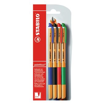 Caneta de gel stabilo pointvisco fina cor 4 unidade(s) - 1