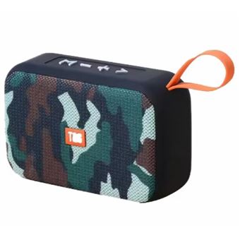 Coluna Bluetooth Portátil T&G TG506 | Verde Camuflado | 3 W - 1