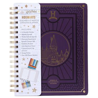 Harry Potter: Hogwarts Teacher's 12-Month Undated Planner: (Harry Potter School Planner School, Harry Potter Gift, Harry Potter Stationery, Undated Planner, Teacher Planner) - 1