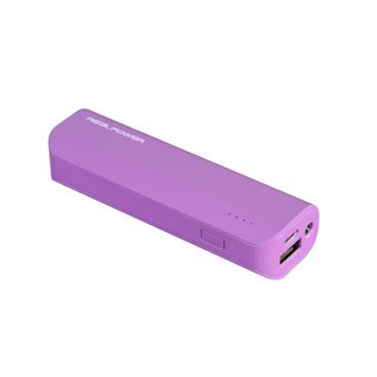 Power Bank RealPower PB-2600 | 2600 mAh | Rosa - 1