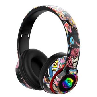 Auscultadores Bluetooth GJBY Ca-036 Tiger - Preto - 1