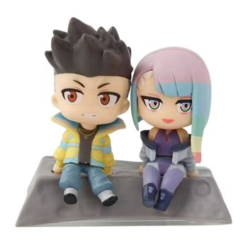 Pack 2 x Figuras Antiimpacto Cyberpunk Edgerunners | 7,5 cm - 1