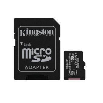 Cartão de Memória MicroSD 128GB + Adaptador Kingston SD006 | Velocidade 100MB/s | Classe 10 UHS-I | Full HD | Preto - 1