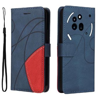 Capa Flip FLOODKING para Samsung Galaxy Nothing Phone 3A Pro | Couro | Porta-Cartões | Azul - 1