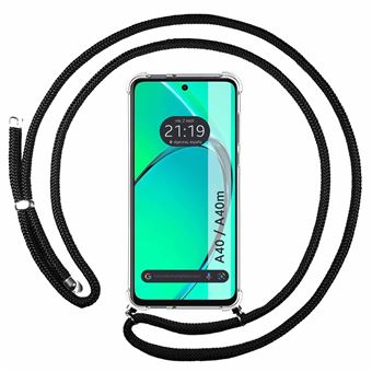 Capa TUMUNDOSMARTPHONE Transparente para Oppo A40 / A40m com cordão preto - 1