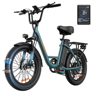 Bicicleta Elétrica URLIFE E20 | 250W | 48V 13AH | Pneus de 20 " | Travão a Disco | Verde - 1