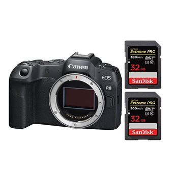 Canon EOS R8 Body+2 SanDisk 32GB Extreme Pro SDHC USH-II 4K U3 300MB/s - 1