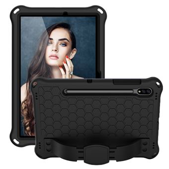 Capa magunivers e TPU textura de favo de mel com ranhura para muleta e caneta preto para Samsung Galaxy Tab S8 - 1