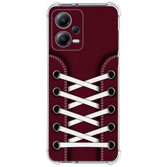 Capa Tumundosmartphone de silicone anti-choque para Xiaomi Redmi Note 12 5G design Tênis 17 desenhos - 1