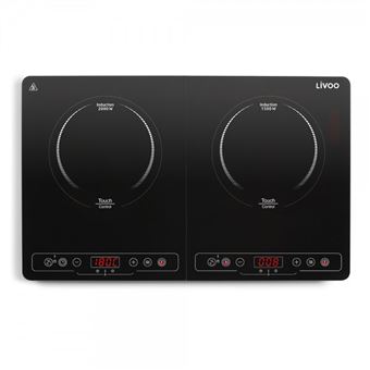 Placa Portátil de Indução Livoo DOC236 | 3500 W | 2 Zonas | Preto - 1