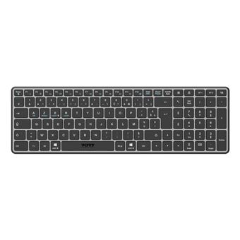 Teclado Wireless Port Designs 911002FR | Idioma: Francês | Cinzento - 1