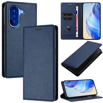 Capa Tipo Carteira FOXDOCK para Xiaomi Redmi A5 | Fecho Magnético | Bloqueio RFID | Pele | 3 Compartimentos para Cartões | Azul escuro - 1