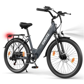 Bicicleta Elétrica ESKUTE C100 PLUS | 250W | 36V 13Ah | Pneus 26" | Travões a Disco Mecânicos | Azul - 1