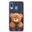 Capa Hapdey para Samsung Galaxy A40 2019 Design Urso de Peluche em Silicone Flexível e TPU Cor-de-Rosa_0
