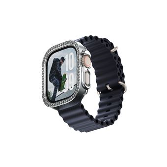 Capa para Telemóvel PanzerGlass SAFE. by PanzerGlass® Bling Bumper Silver Apple Watch Ultra 3 | Ultra 2 | Ultra | 49mm | Prateado - 1