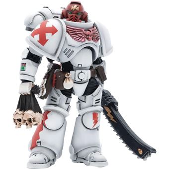 Figura Joy Toy White Scars Assault Intercessor Sergeant Tsendbaatar Warhammer 40000 | 12 cm - 1