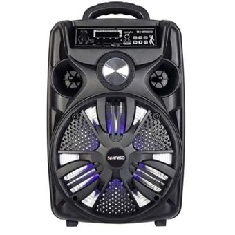 Coluna Wireless Portátil com Luz LED KIMISO QS-825 | 10W - Preto - 1