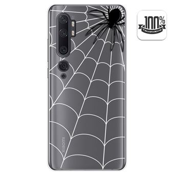 Capa Tumundosmartphone de Gel Transparente para Xiaomi Mi Note 10 desenhos de design Spider - 1