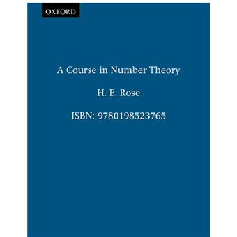 A Course in Number Theory - Paperback - 1995 - 1