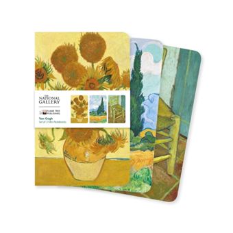 National Gallery Van Gogh Set Of 3 Mini Notebooks By Flame Tree Publishing - 1