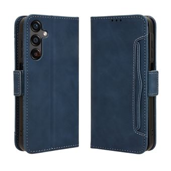 Capa FOXDOCK Protetora para Samsung Galaxy A25 5G | Suporte e Flip de couro PU | À Prova de Choque | Azul - 1