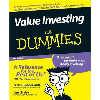 Value Investing For Dummies - Paperback - 2008 - 1