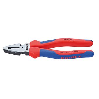 Alicate de Eletricista Knipex 02 02 200 | Azul, Vermelho - 1