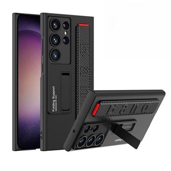 Capa V-REEL para Telemóvel com pulseira de couro para Samsung S23 Ultra - Negro de fumo - 1