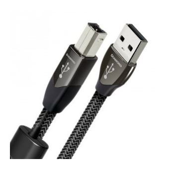 AudioQuest 0.75m Diamond USB A-B cabo USB 0,75 m 2.0 USB B Preto