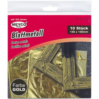 Folha Ouro Meyco 15310 140X140mm com 10 - 1