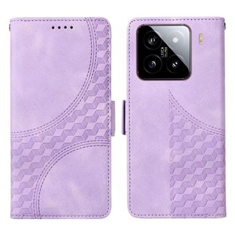 Capa FLOODKING para Xiaomi 15 Pro | Design Acolchoado | Couro PU Premium | Roxo - 1