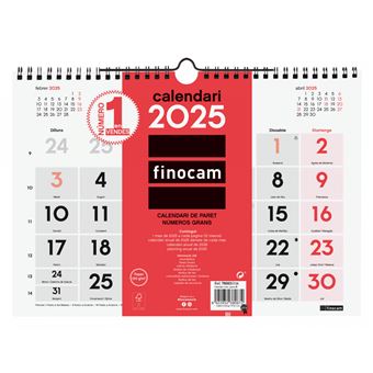 Calendário Finocam 780030025 | Vermelho, Branco - 1