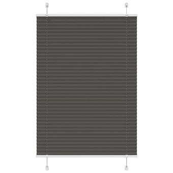 Plissada Cega vidaXL | Preto |  95x100 cm | Largura Tecido 94,4 cm | Poliéster - 1