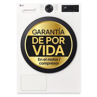 Máquina de Secar LG RHX5009TLB | Carregamento Frontal | 9 Kg | Bomba de Calor | B | Branco - 1