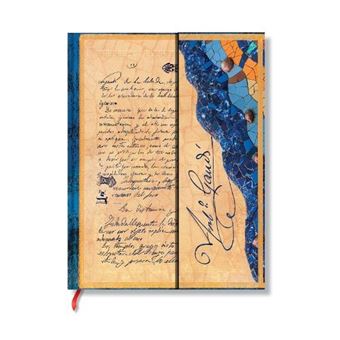 Gaudi The Manuscript Of Reus Embellished Manuscripts Collection Ultra Unlined Hardback Journal Elastic Band Closure - 1