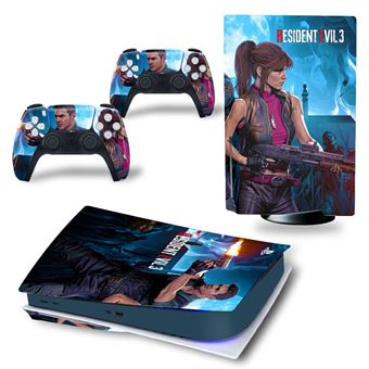 Autocolantes de Proteção HSMY para Consola Sony PS5 Edition Standard - Resident Evil -TN-PS5Disk-4380 - 1
