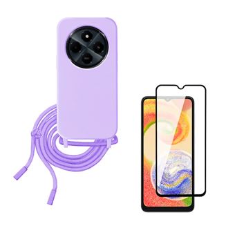 Capa Silicone Hands-Free + Vidro StrongGlass CapaSmart para Samsung Galaxy A16 | Roxo - 1
