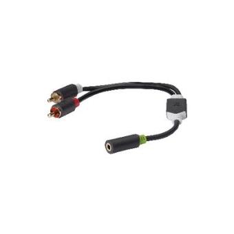 König 0.2 m, 3.5 mm female/2 x RCA male - 1