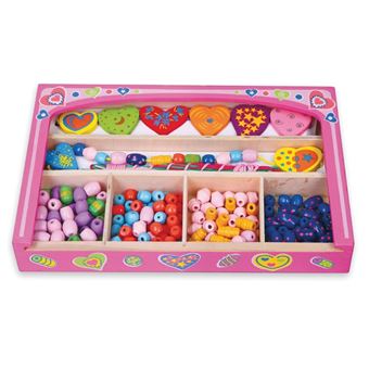 New Classic Toys 52729 Kids' bead set kit de artesanato para crianças Multi cor e Rosa - 1