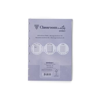 Recarga EcoSmart Ambar ClassroomMates | A5 | 50 Folhas | 100G | Pautado - 1